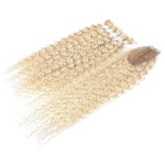 Tissage Bouclé Blond Platine