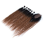 Tissage Bouclé Ombré Brun