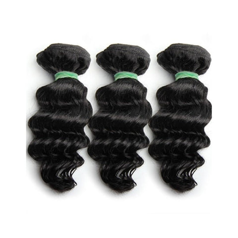 Tissage Naturel Curly Cheveux Court Noir