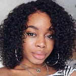 Tissage Naturel Frise Cheveux Court Noir