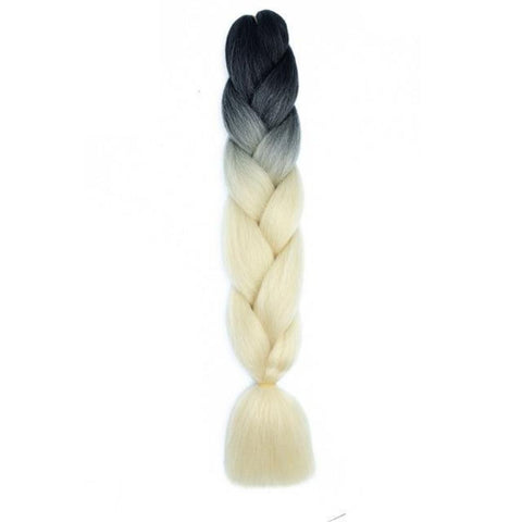 Tresse Africaine Ombré Blond Platine - Mèche Rajout - Jumbo Braid