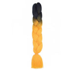 Tresse Africaine Ombré Orange - Mèche Rajout - Jumbo Braid