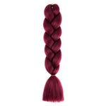 Tresse Africaine Rouge Bordeaux - Mèche Rajout - Jumbo Braid