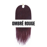 Crochet Braid Vanille Ombré Rouge
