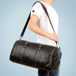 Sac de coiffure en cuir transport